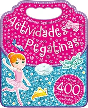 Bailarina deslumbrante . Actividades con pegatinas