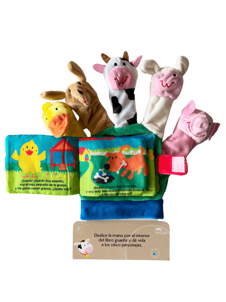 Libro guante amigos de la granja
