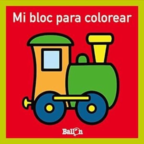 Mi bloc para colorear Tren