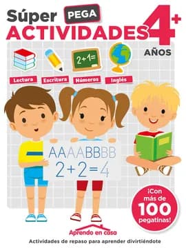 Super actividades 4+ años pega