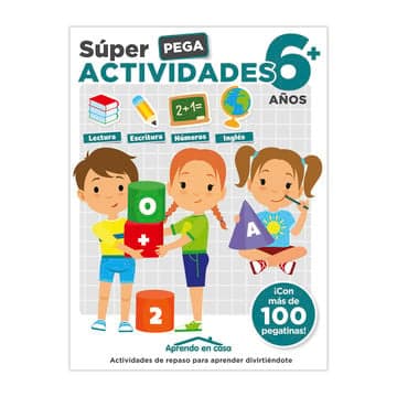 Super actividades 6+ años pega