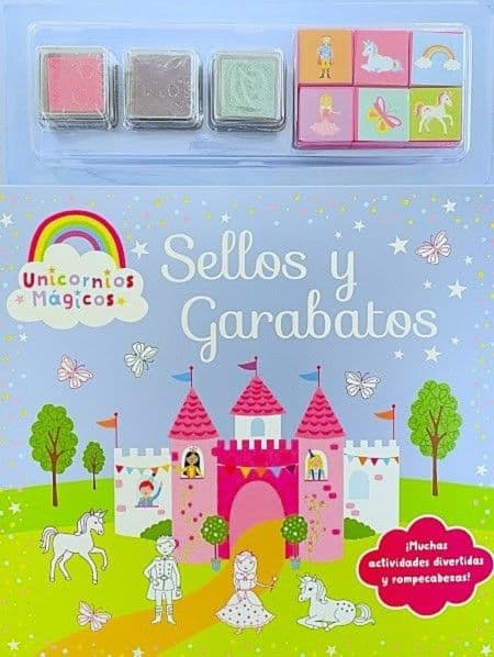 Unicornios mágicos. Sellos y garabatos